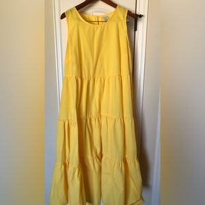 A New Day Seersucker Yellow Maxi